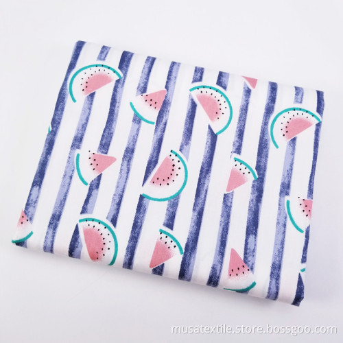 Breathable Customized Printed 100% Cotton Twill Fabric